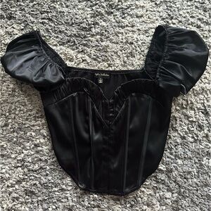 Black corset top